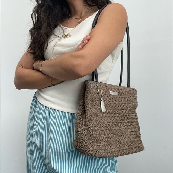 Brown Woven Tote Bag - Picture 3 of 16